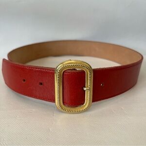 Vintage Harken Red Leather 80’s Belt